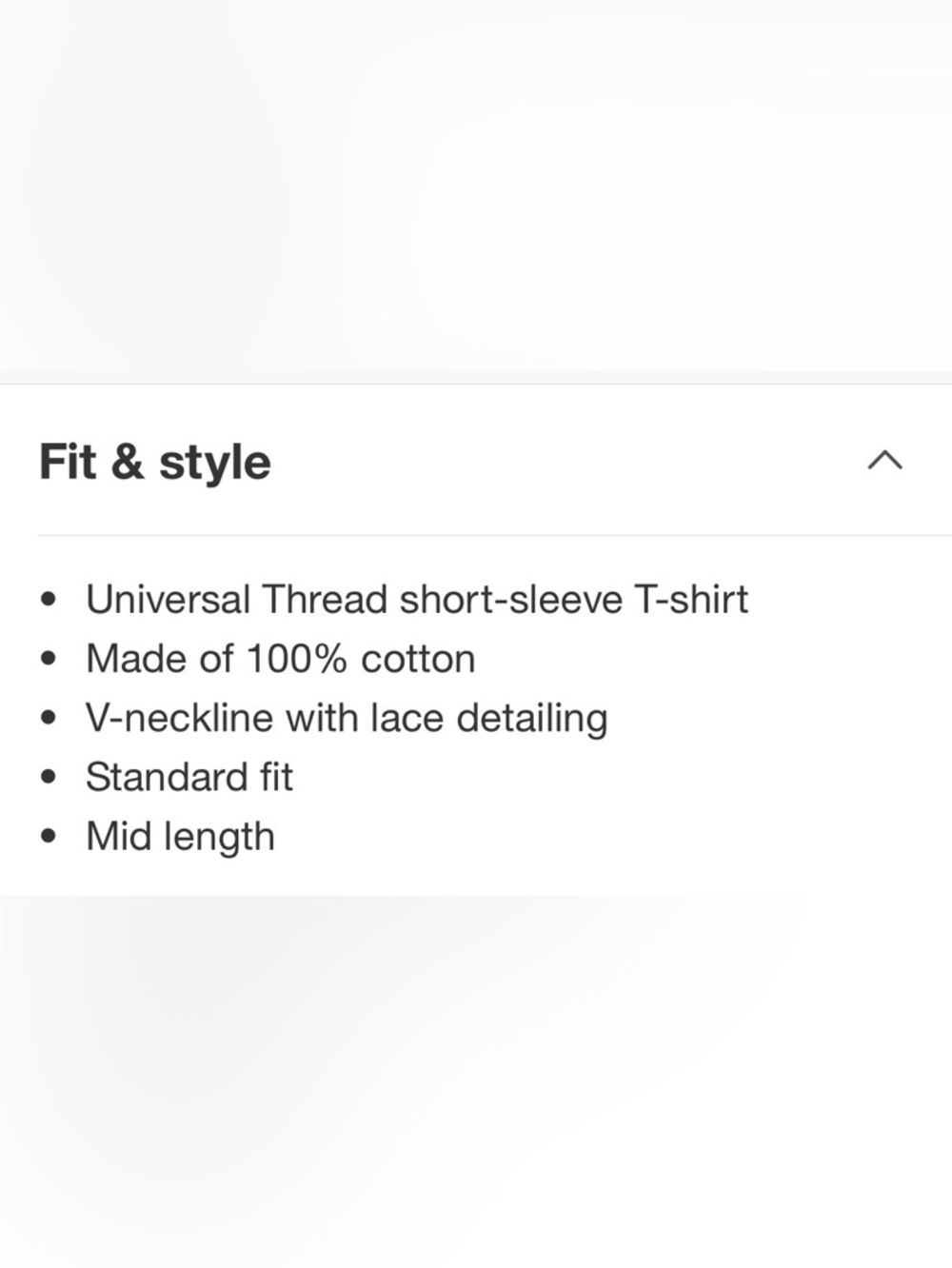 NWT Universal Thread Short Sleeve Lace Trim V-Neck Top - Picture 11 of 11